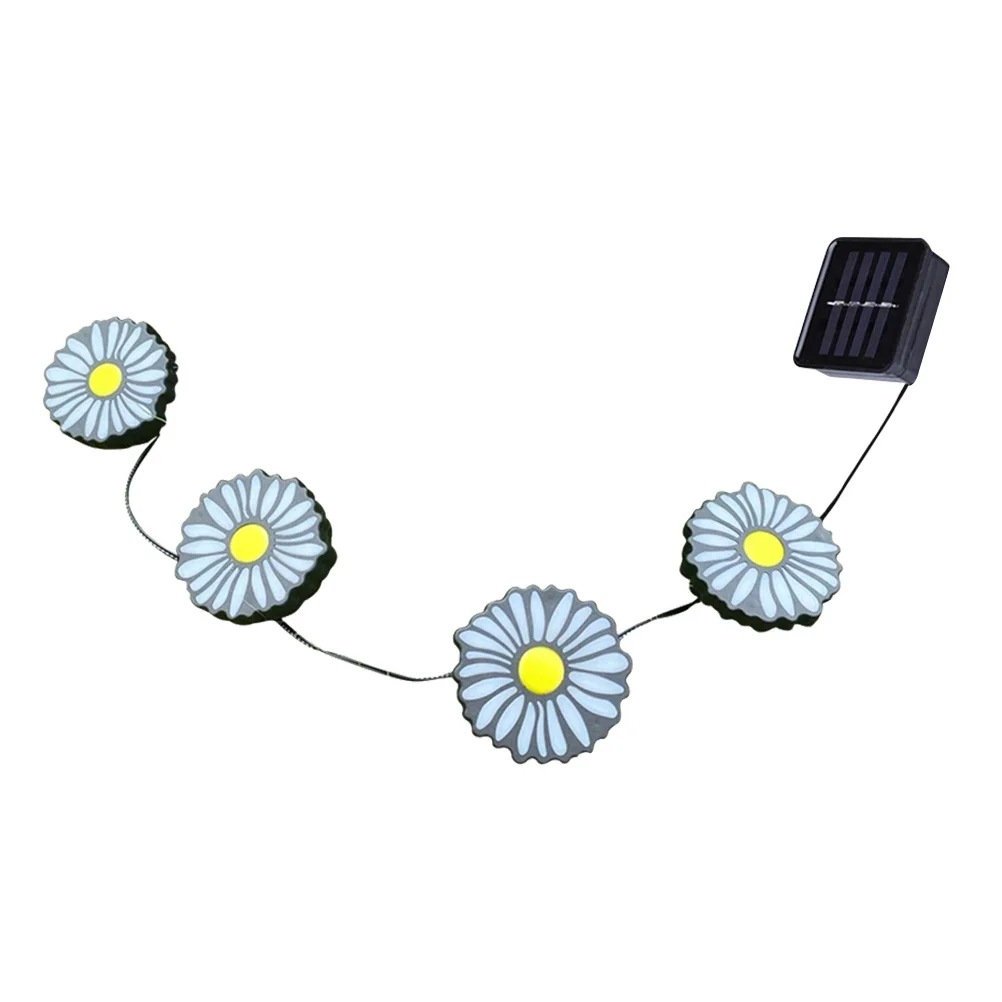 ضوء أرضي يعمل بالطاقة الشمسية تصميم أقحوان مصباح حديقة خارجي ديكور لساحة الحديقة إضاءة المناظر الطبيعية مصباح حديقة بالطاقة الشمسية