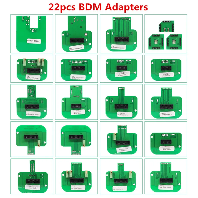 

Адаптер BDM для KTAG KESS FGTECH BDM100, комплект из 22 шт., адаптеры для зондов, инструмент для настройки чипа ЭБУ, рампа