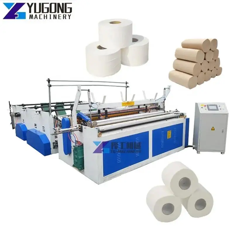 YG Automatic Toilet Paper Embossed Rewinding Machine Small Toilet Tissue Paper Making Machine