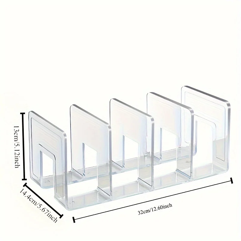 Handbag and wallet storage rack - transparent plastic bag storage partition, for closet and retail display view 5