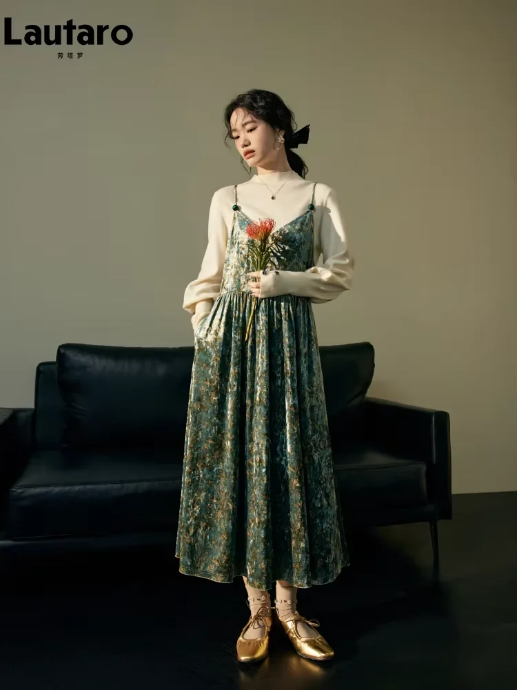 Lautaro Zomer Lange Avond Kleurrijke Zachte Rekbare Fluwelen Jurken Vrouw Backless Elegante Luxe Prom Spaghetti Jurk 2025