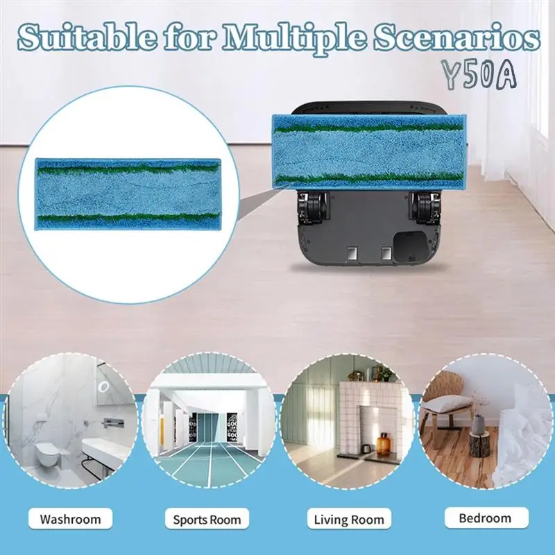 

Y50A-Wet Mopping Pads для Irobot Braava Jet M6 Series (6110) (6012) (6112) (6113) Ultimate Robot Mops Аксессуары Запчасти