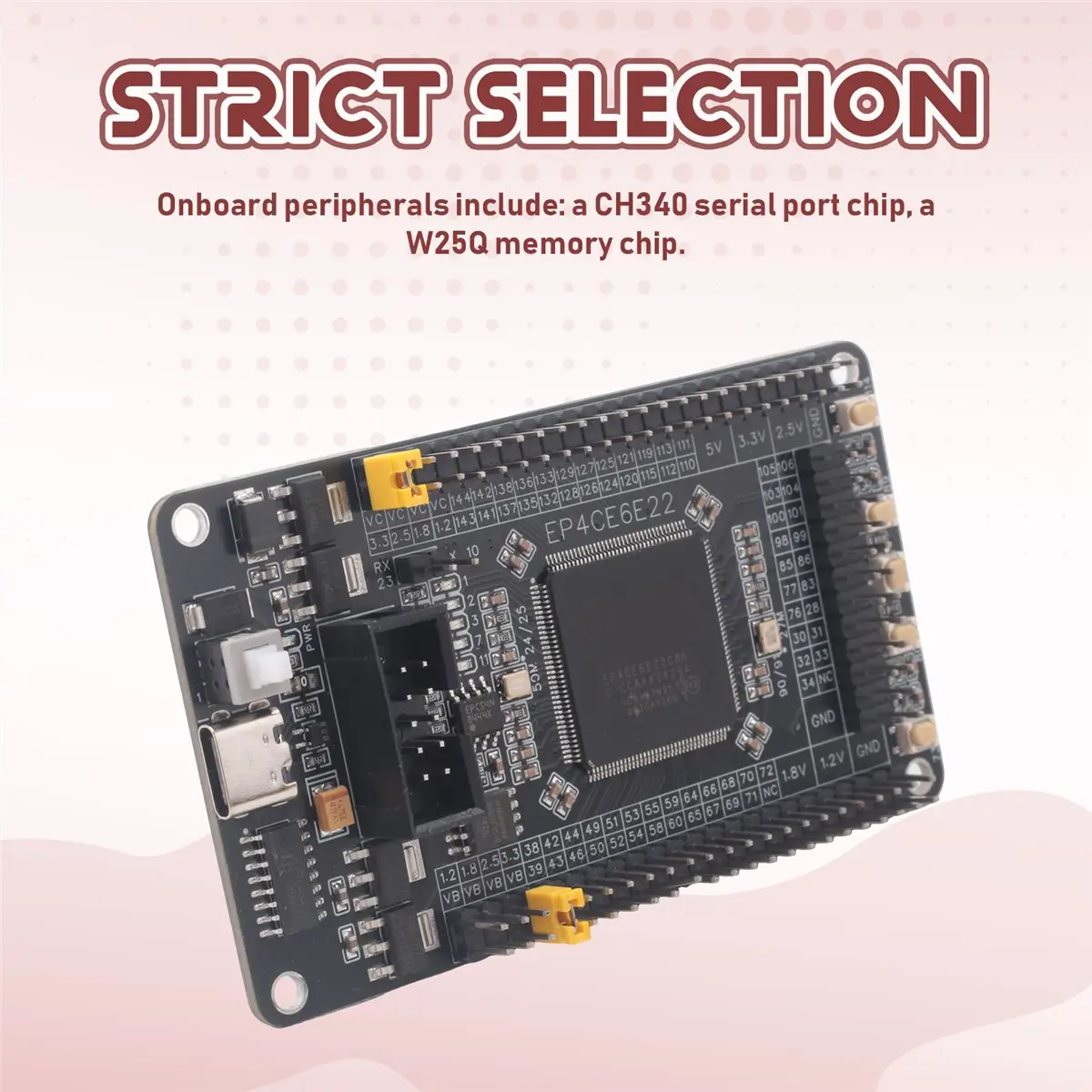 (ABDH) 1Pc System Board FPGA Core Board Altera CycloneIV EP4CE6E22C 8N Development Board FPGA Core Board System Board