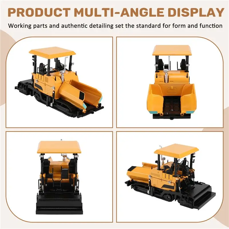 A71Z Legierung Diecast Pflaster Maschine Pflaster Asphalt Autobahn Bau Lkw 1:40 Engineering Fahrzeug Modell Dekoration Kind