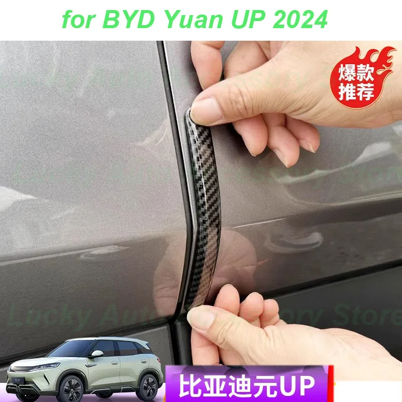 

Car Door Bumper Strip for BYD Yuan UP 2024 Door Anti-scratch Rearveiw Mirror Anti-collision Protective Trim Exterior Accessories