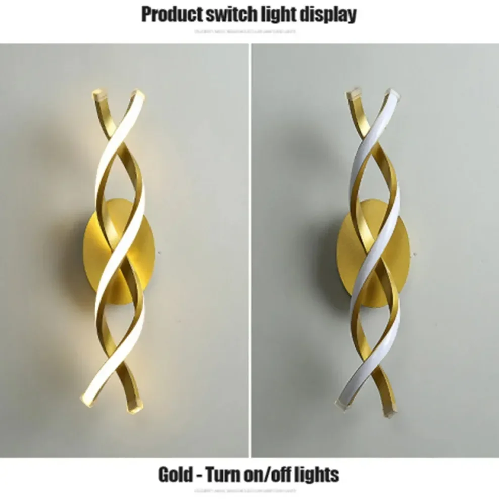 Modern and minimalist LED Wall Sconce 3color dimming AC 85V-265V Operating Voltage Ideal for Corridors Entrances Bedroom Decor
