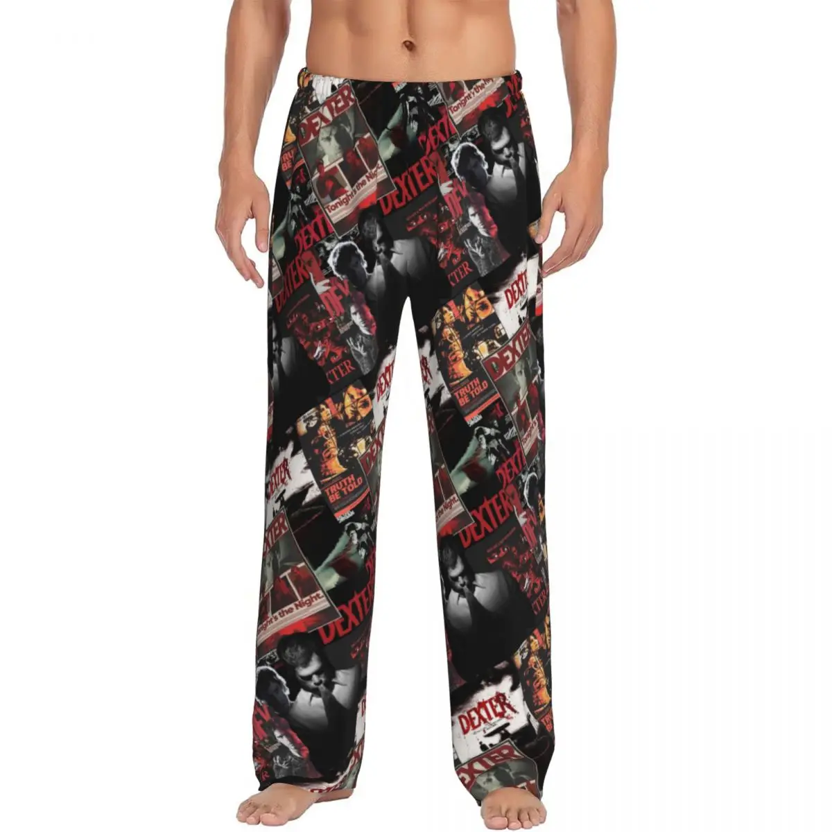 

Custom Men's Dexter Morgan Pajama Pants Printed Movie Sleep Sleepwear Bottoms with Pockets