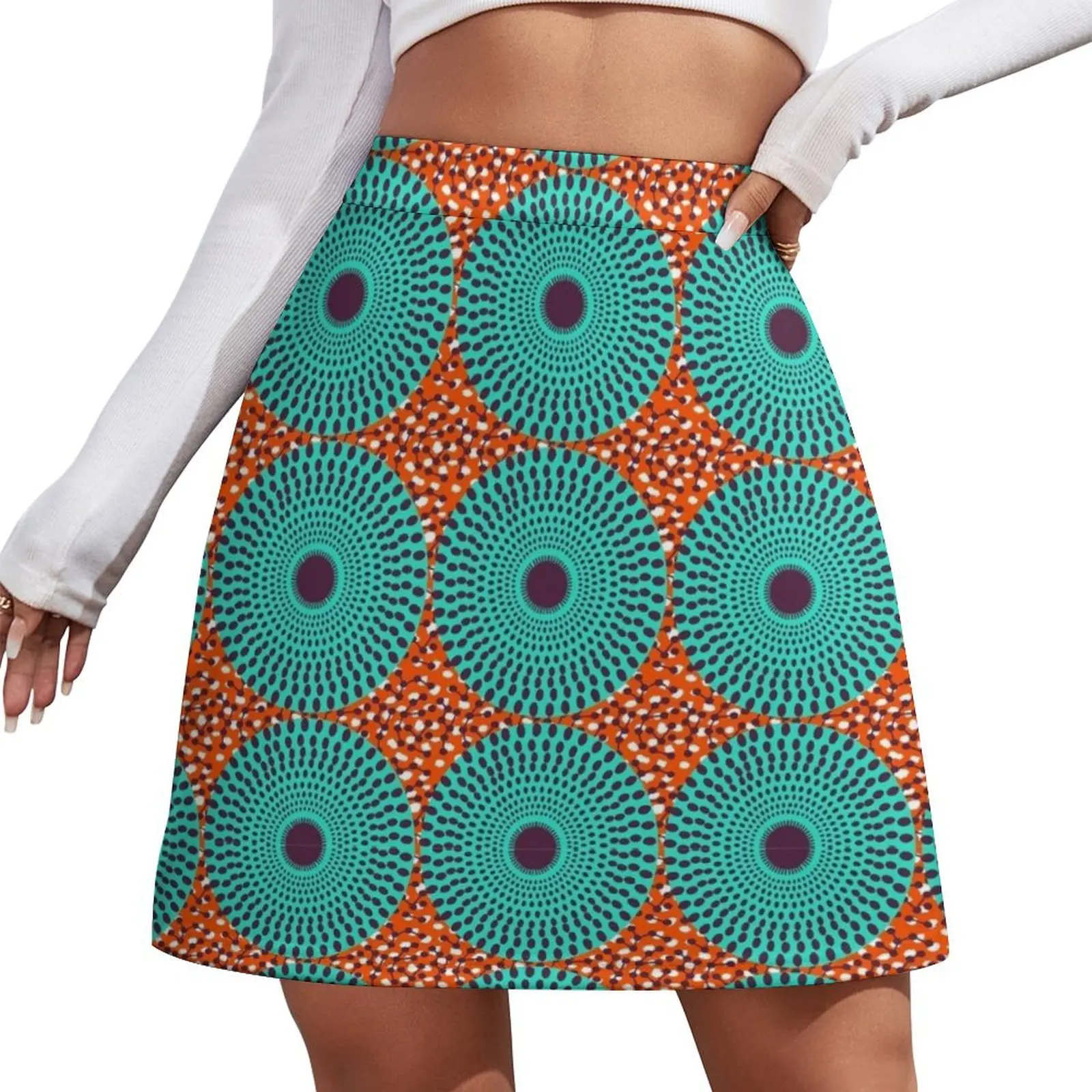

Copy of African Fabrics - wax #3 Mini Skirt cosplay Female clothing Mini Skirt