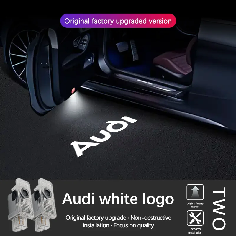 Car Door HD LED Lamps Projector Courtesy Welcome Lights For Audi S line TT 8V Q3 Q5 Q7 A1 A3 A4 A5 A6 B5 B6 B7 B8 C5 C6 C7 A7 A8 view 6