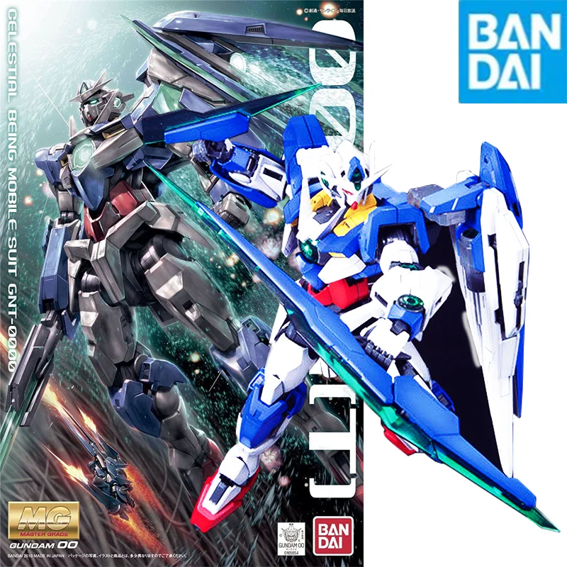 

Bandai Gunpla Mg 1/100 Gnt-0000 00 Qan[T] Gundam Assembly Model Movable Joints High Quality Collectible Doll Models Kids Gift