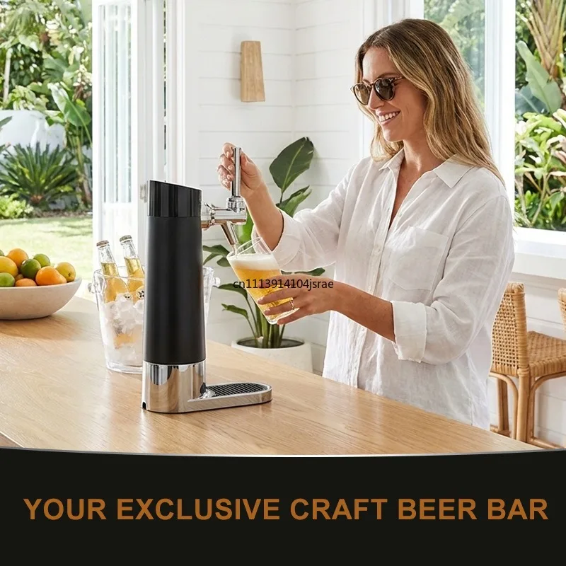 Desktop Beer Foamer Machine, Ultrasonic Vibration Beer Frothing Bubbler, Foam Maker for Bar Commercial Beverage Serving
