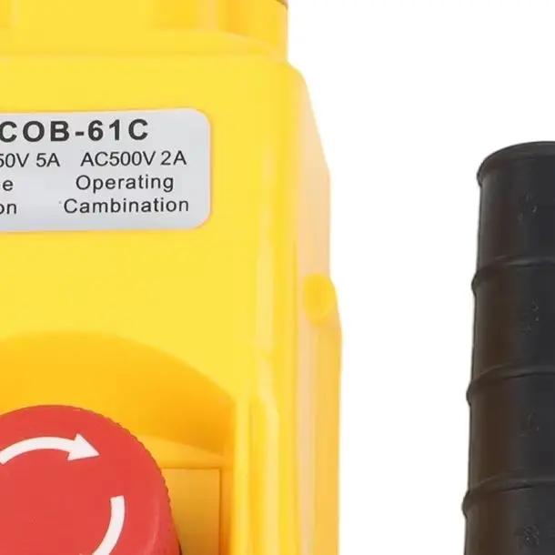 For 220V Electric Hoist Switch IP54 Lifting Button Box With Exigent Stop Control Momentary Pushbutton For Crane Industrial Safet