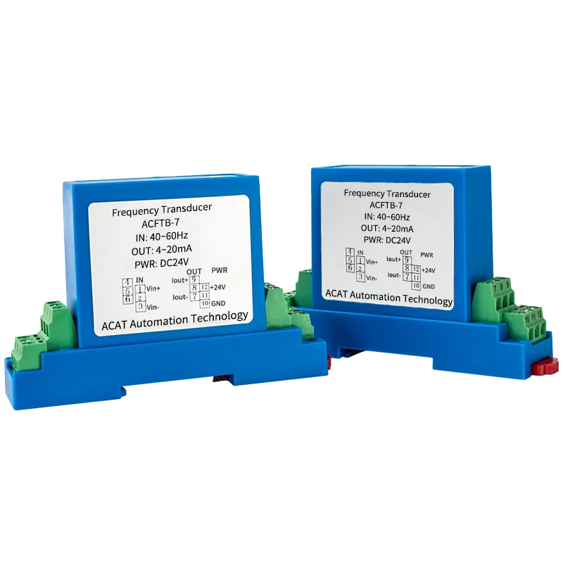 

Pulse Frequency signal Isolation Transmitter 0-50Hz 0-100KHZ to 4-20mA 0-10V 0-5V Output Voltage Frequency signal Converter