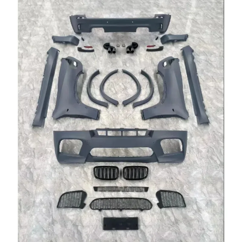 

E70 Body Kits For 11-13 E70 X5 Upgrade To X5M Bodykit Front Bumper Rear Bumper Round Eyebrow Fender