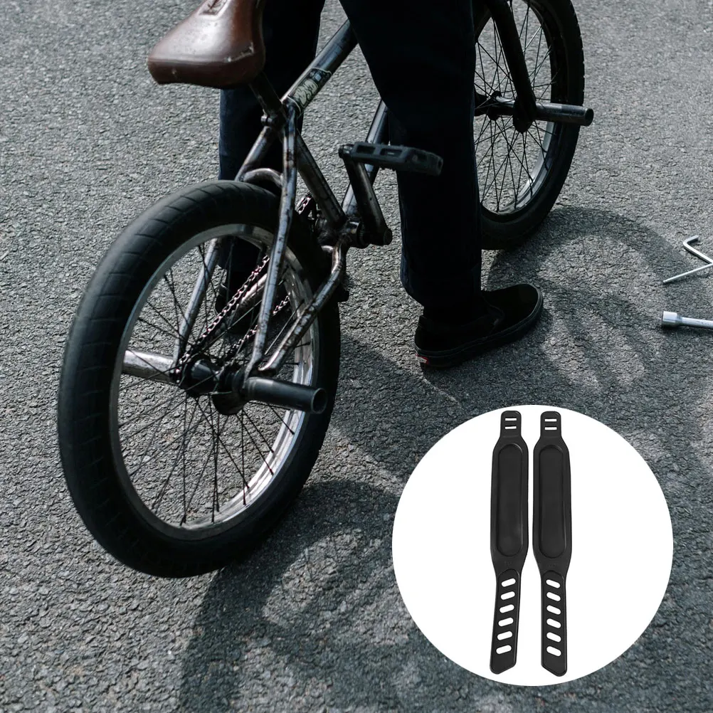 

2pcs Fitness Bike Pedal Straps Adjustable Elastic Toe Clips for Gym Exercise Cycling Footrest Bands PP Lightweight Portable