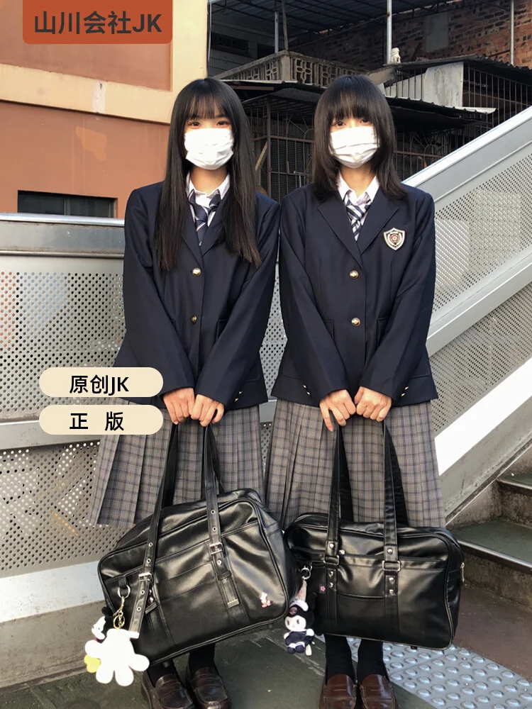 

Оригинальная клетчатая юбка Harajuku Jk, школьная форма, плиссированная наполовину повседневная одежда в студенческом стиле, несколько длинок юбки