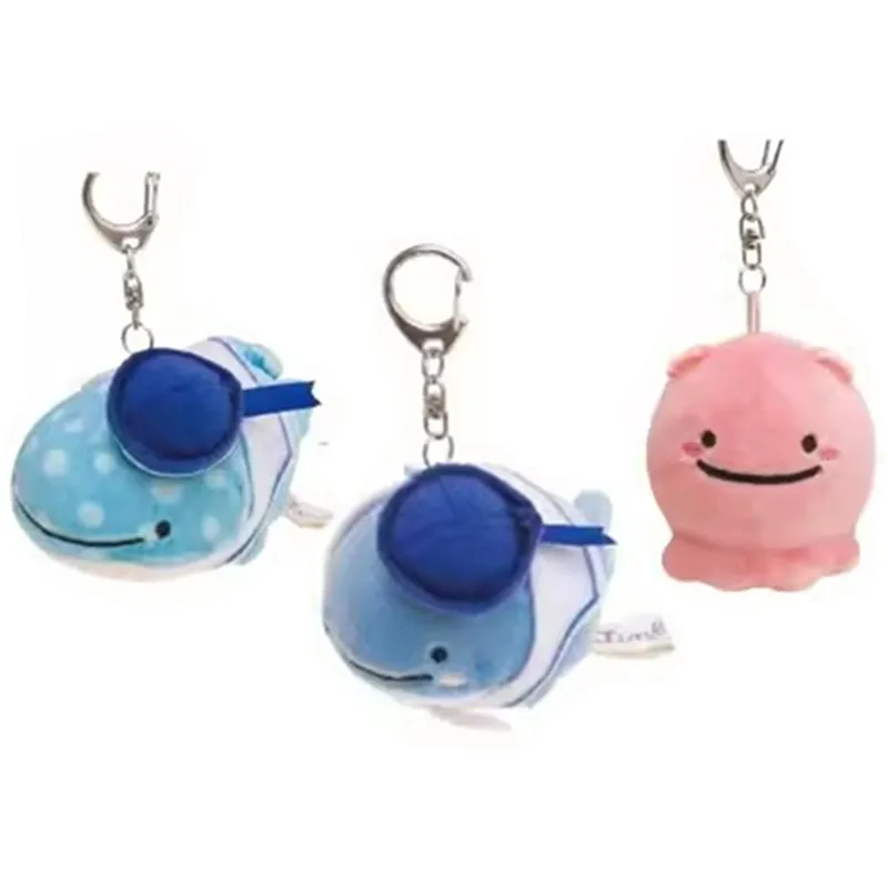 New Kawaii Cute Jinbe-san Whale Shark Plush Keychain Kids Stuffed Toys For Children