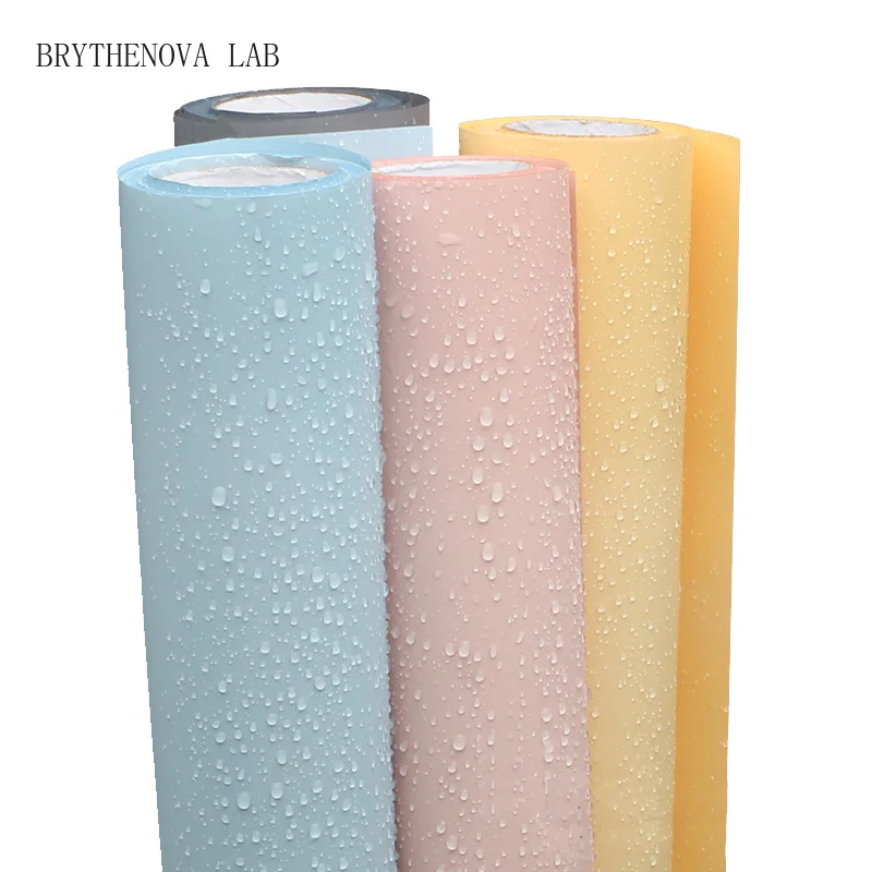 Fog Matte Solid Color Paper Florist Bouquet Art Flower Wrapping Paper Roll Thick 15 Yards