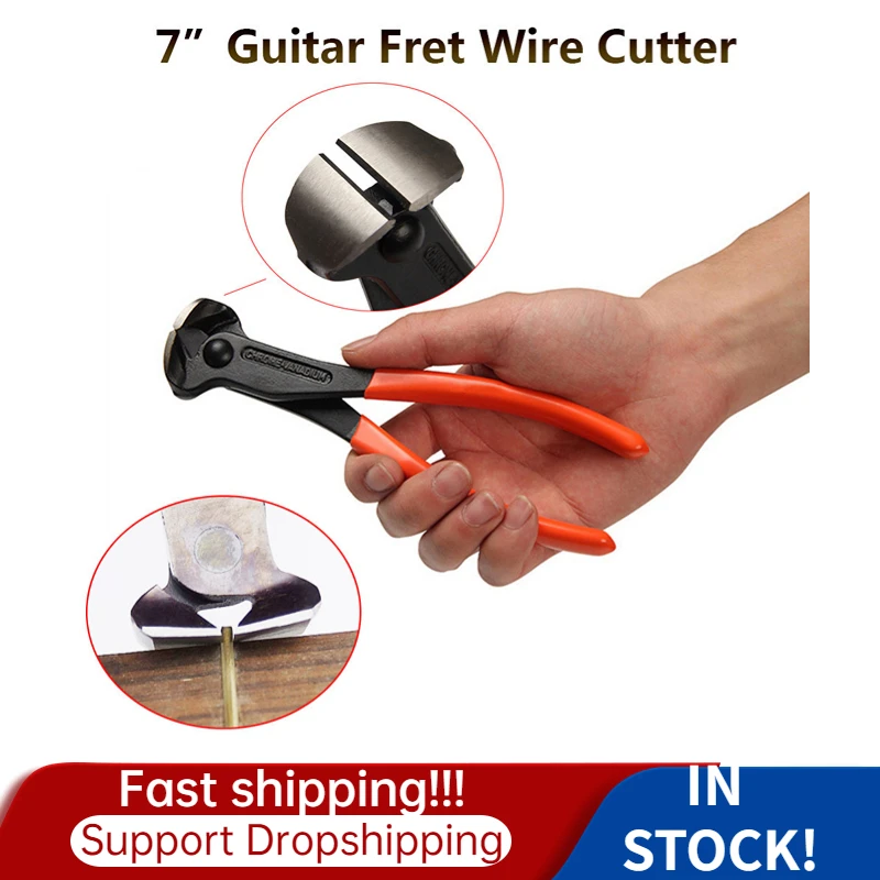 Guitar Fret Wire End Cutter String Shear Stainless Steel Guitar Nipper Puller Pliers Luthier Tool repair installation dropship