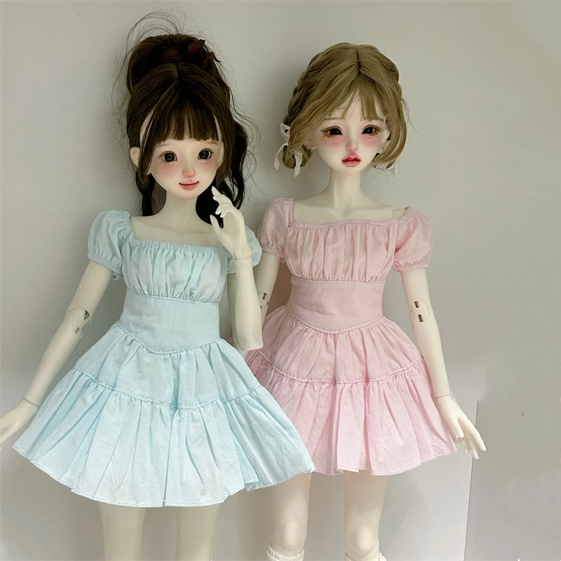 

Одежда для кукол BJD, подходящая для размеров 1/4, плиссированное платье в студенческом стиле, комплект одежды с юбкой, аксессуары для кукол (1 очка)