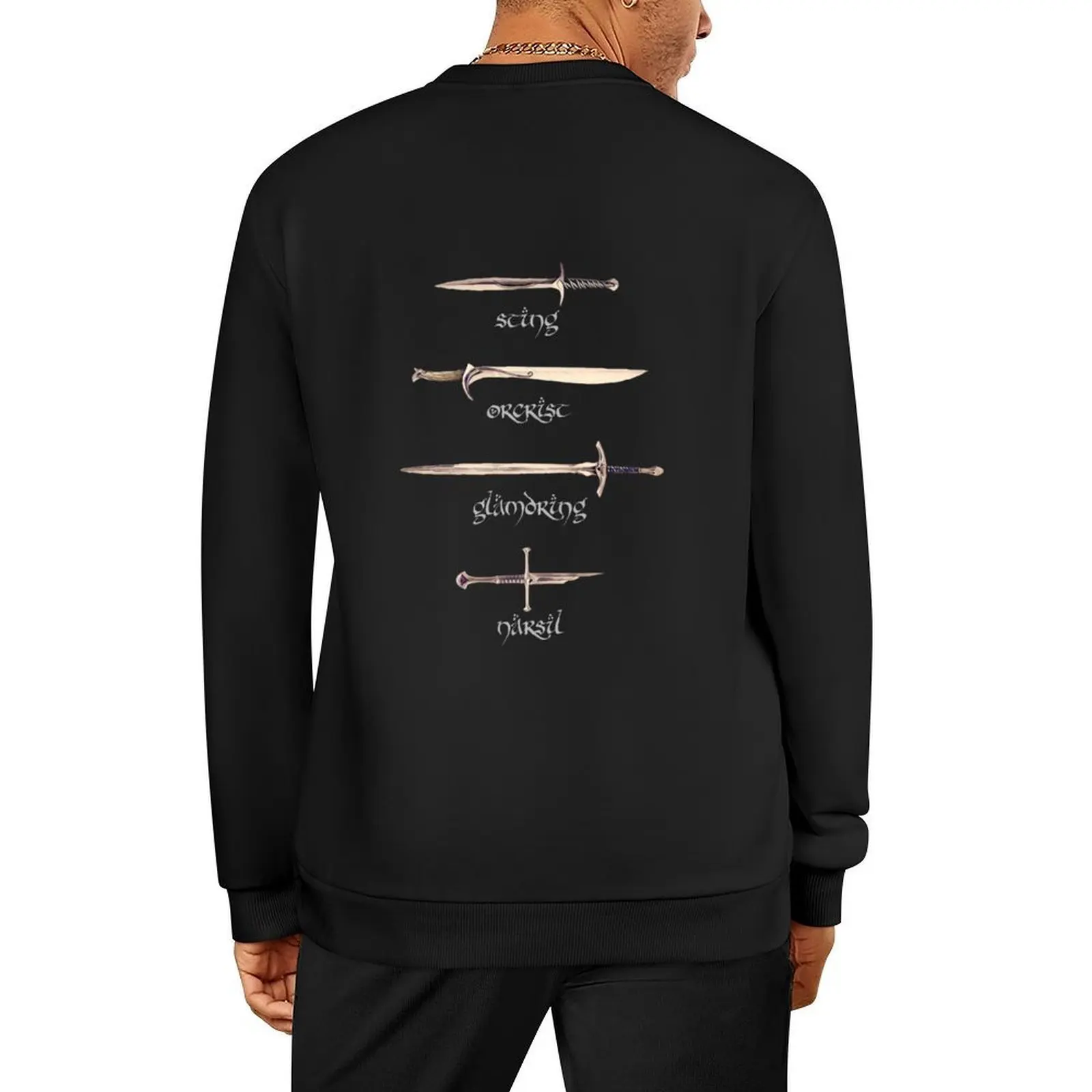 

Swords - Sting - Orcrist - Glamdring Narsil Fantasy Pullover tracksuits autumn new products autumn sweatshirt