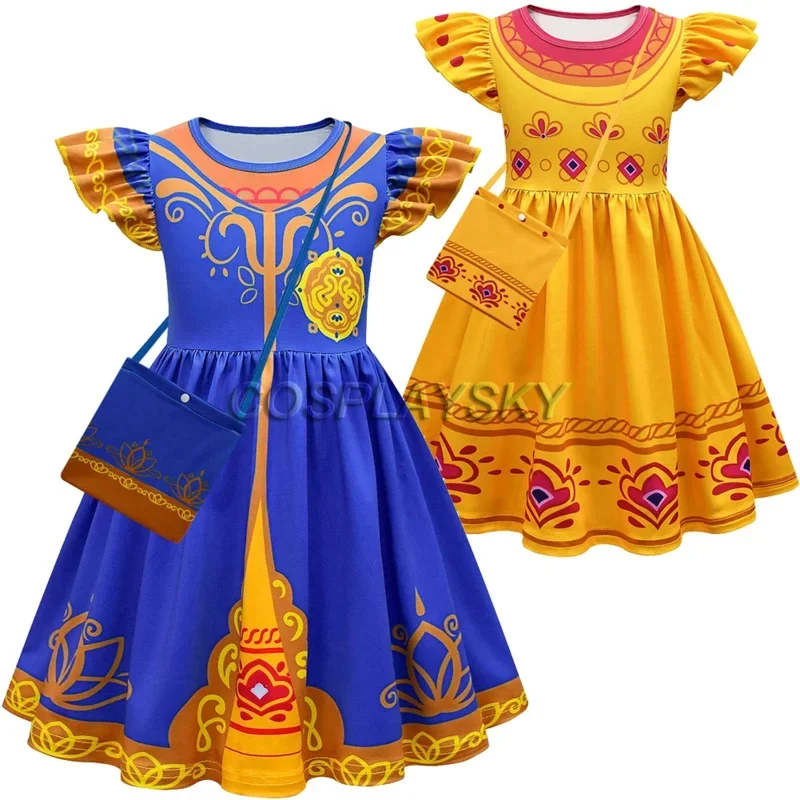 EE01 Mira คอสเพลย์เด็กผู้หญิงแฟนตาซีชุดกระเป๋าการ์ตูน Mira Royal นักสืบปลอมตัวเครื่องแต่งกายเด็ก Roleplay nostalsia ชุด & 0Ww