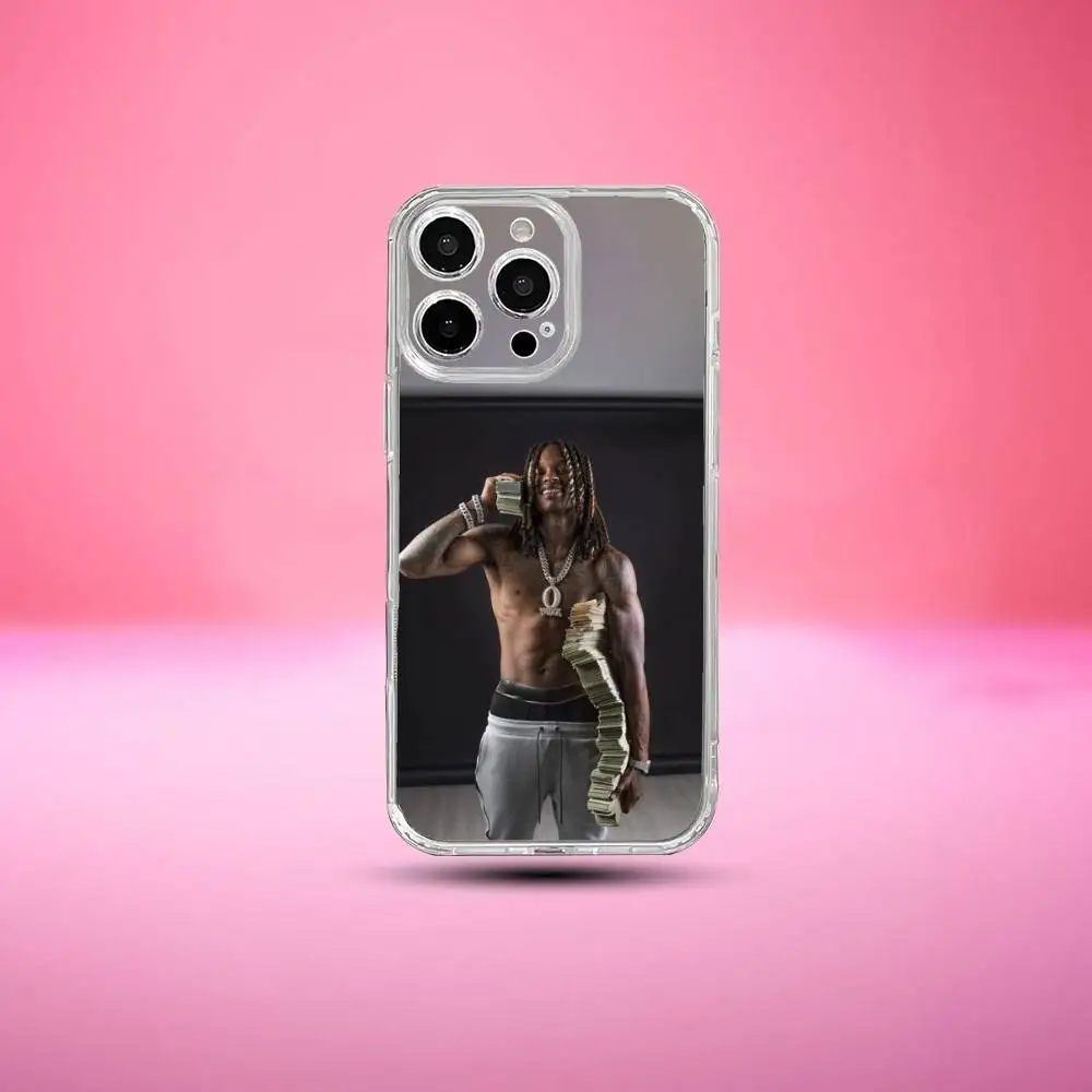 حافظة هاتف Raper K-King Von لهاتف iPhone17,16,15,14,13,12,11 Plus، Pro Max غطاء شفاف ناعم