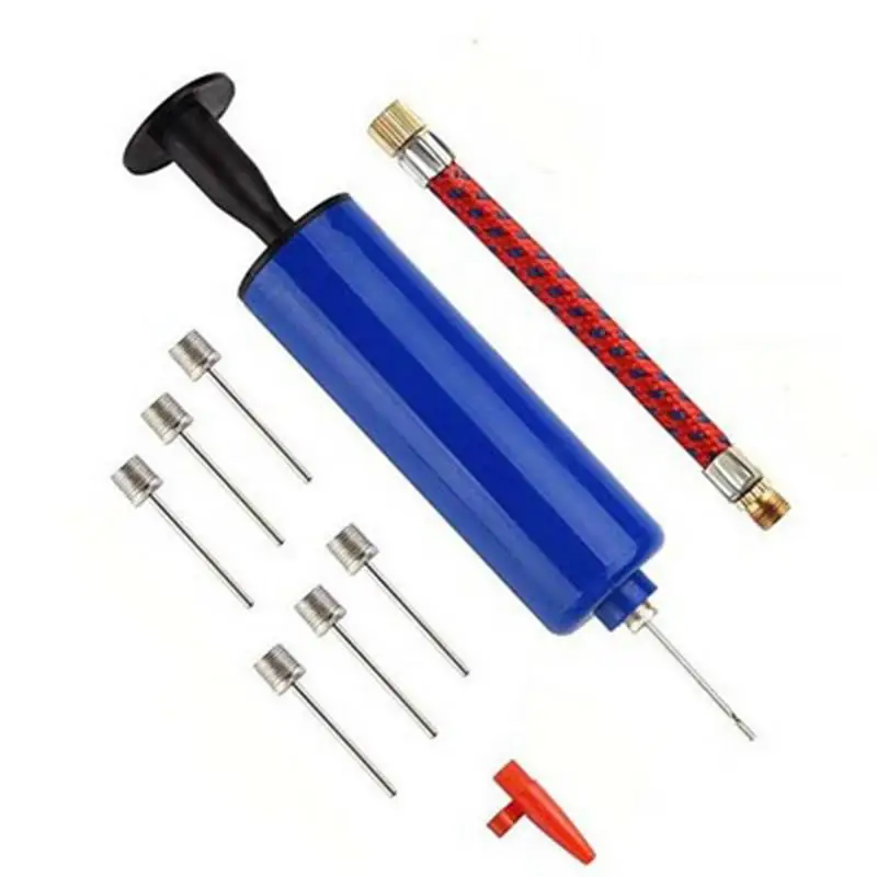 10pcs Ball Pump Set Hand Pump Inflator Portable Ball Inflating Pump Tools With Air Hose Air Pump For Soccer Basketball