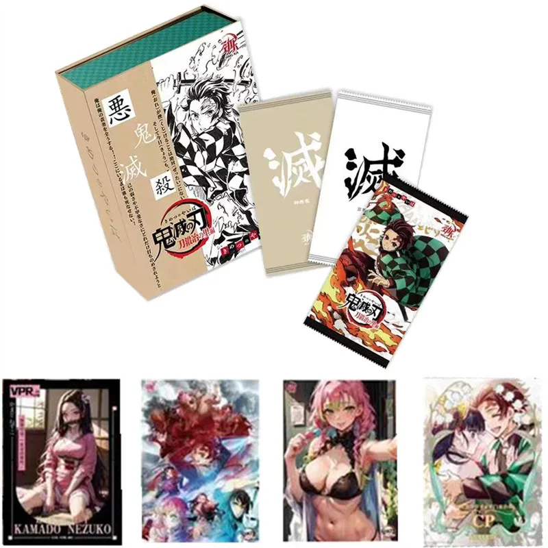 

Demon Slayer Cards Box Hobby Collection Tcg Playing Anime Game Rare Card Kimetsu No Yaiba Figures For Children Gift Toy