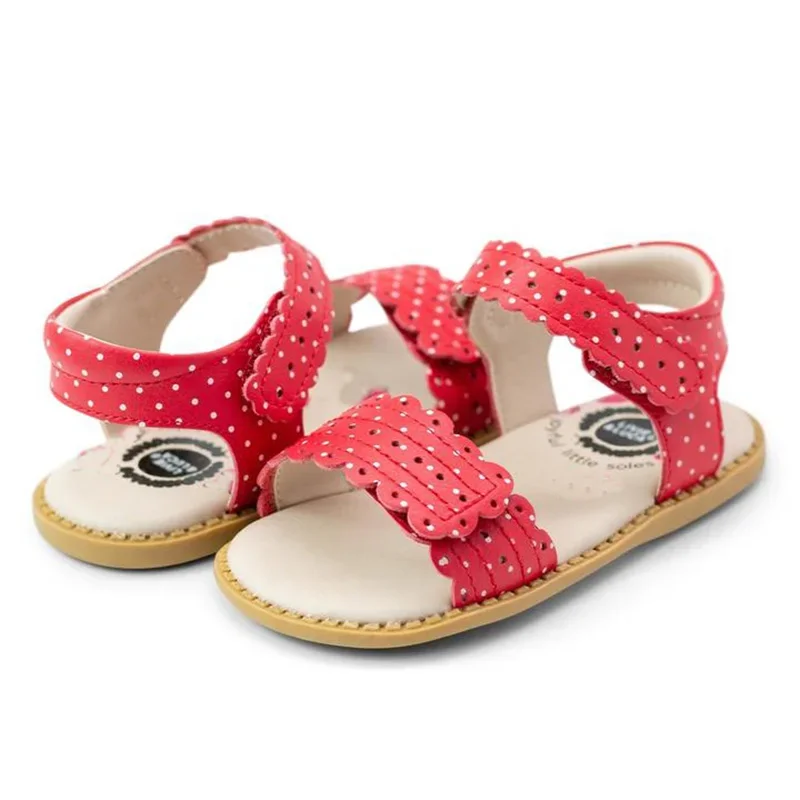 Livie & Luca Kids Children Posey Classic Sandal Shoes For Girl Low Heel Real Leather Enfants Fille Female Party Dress Shoes New