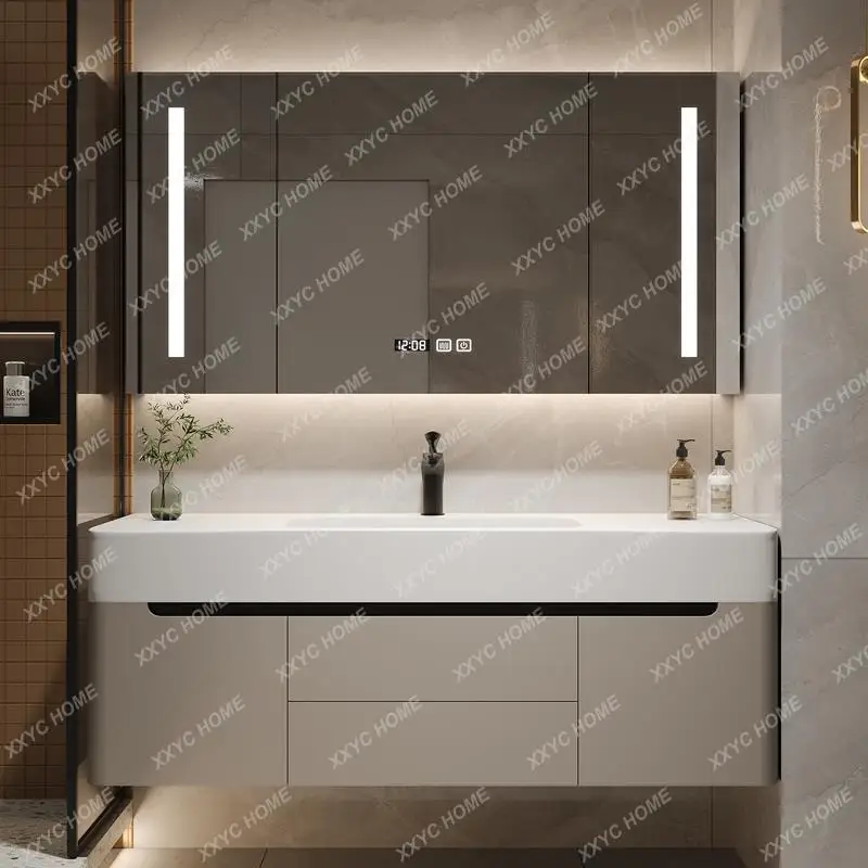 Bathroom Cabinet Combination Simple Modern Hand Washing Washbasin Pool Bathroom Bathroom Cabinet Washstand