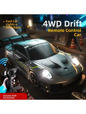 2025 New, Limited Edition Rc Drift GT3 RS 911 mi SU7 1:24 Drift Racing Car, Racing Kids Gift with High Speed Remote Control
