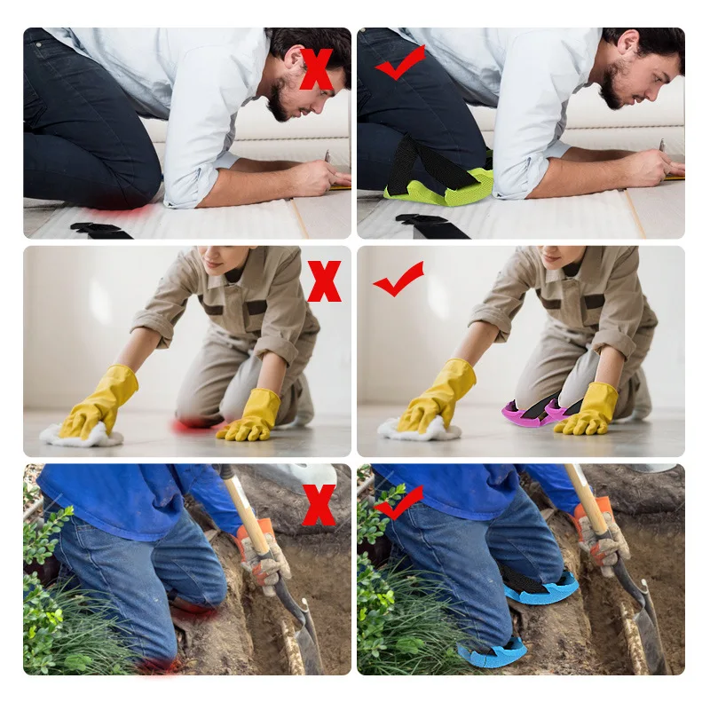 Knee Pads Work Protection Pad Mud Workers Knee Paste Floor Brick Cement Garden Knee Pads Manual Work Tools EVA Foam Knee Pad
