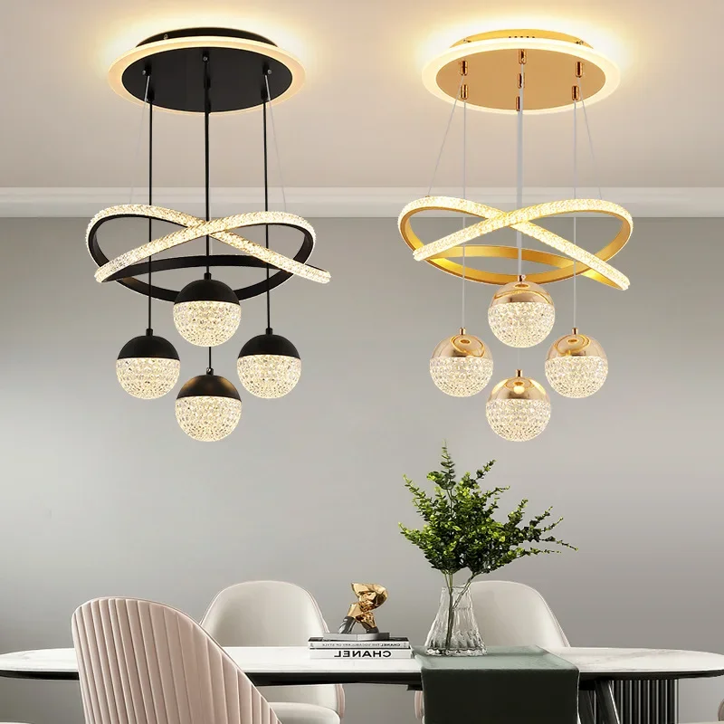 

Modern LED Dining Room Lamp Dining Room Chandelier Simple Apartment Living Room Clothing Store Bar Chandeliers