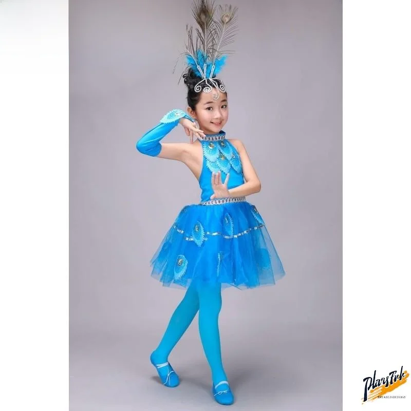 

Children's Performance Dance Skirt National ow New Sle Six One Children's Performance Costume for Girls Toddler Kids