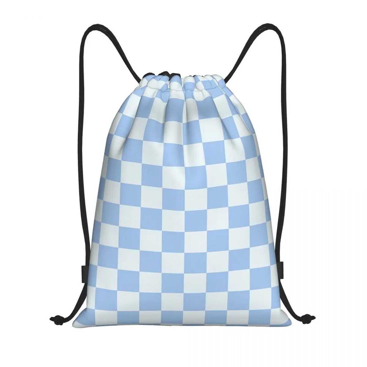 

Checkerboard Mini Check Pattern Backpacks Portable Drawstring Bundle Pocket Storage Bag Book Bags for Travel School