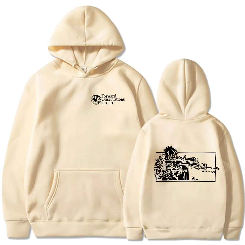 FOG Forward Observations Group Skeleton Hoodies Men's Clothing Oversized Hooded Sweatshirts Fashion Gothic Long Sleeve Pullovers