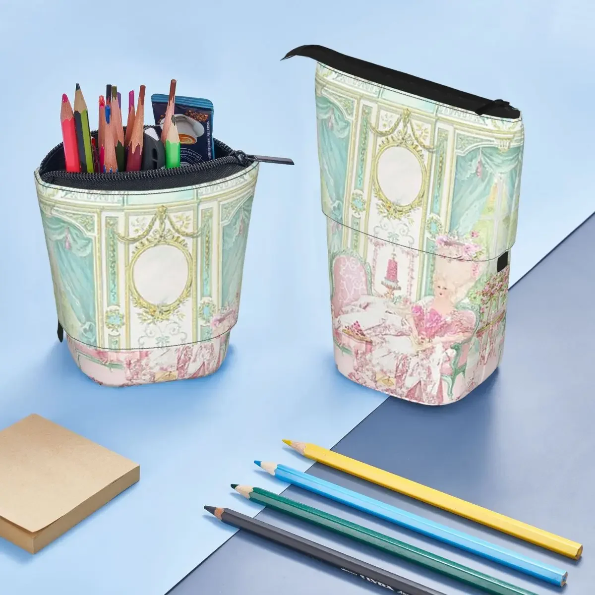 

Marie Antoinette The Pink Room Reversible Pencil Case for Boys Girls Gifts Pen Box Pencil Bag Stationery Supplies Pen Holder Bag