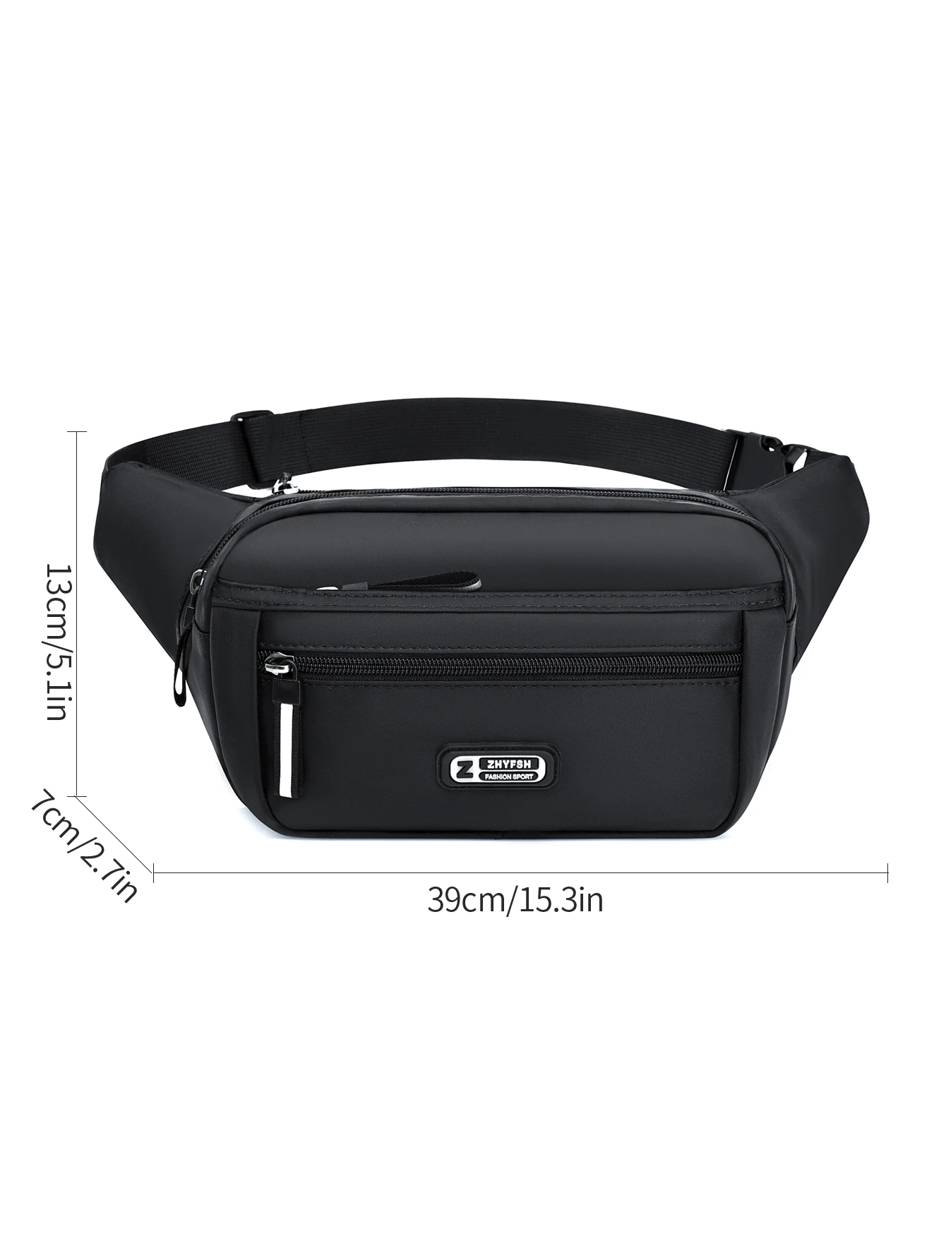 Große Kapazität Männer Taille Tasche Casual Nylon Anti-diebstahl Brust Tasche Outdoor Reise Wasserdichte Sport Handy Tasche – Detail 1