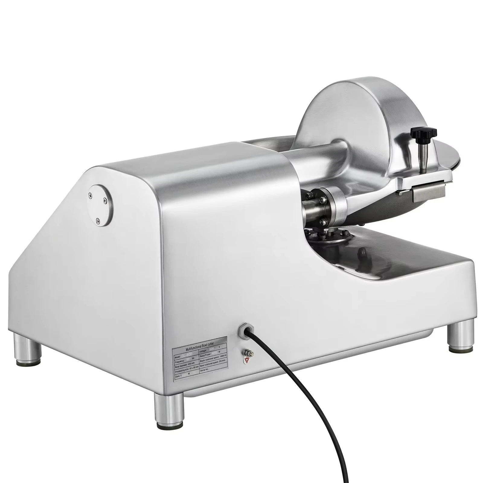 قاطعة وعاء اللحوم التجارية سعة 10 لتر بقدرة 400 وات - خلاط كهربائي، مطحنة - محضر طعام متعدد الوظائف عالي التحمل