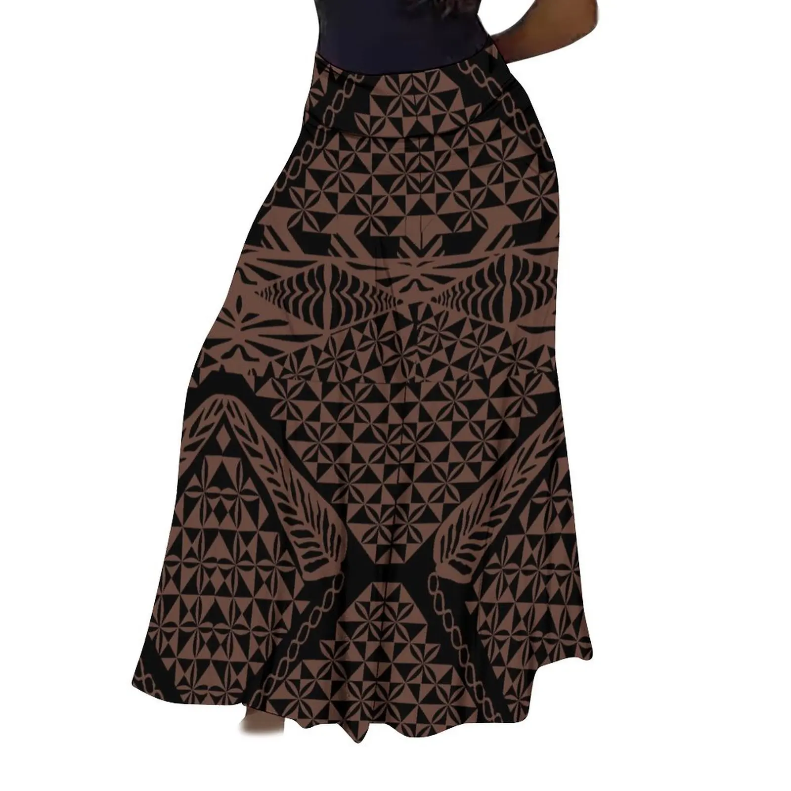 Samoa Traditional Ethnic Pattern Fashion Skirt Women'S Maxi Dress Pacific Island Design Hd Floral Print Custom Maxi Dress