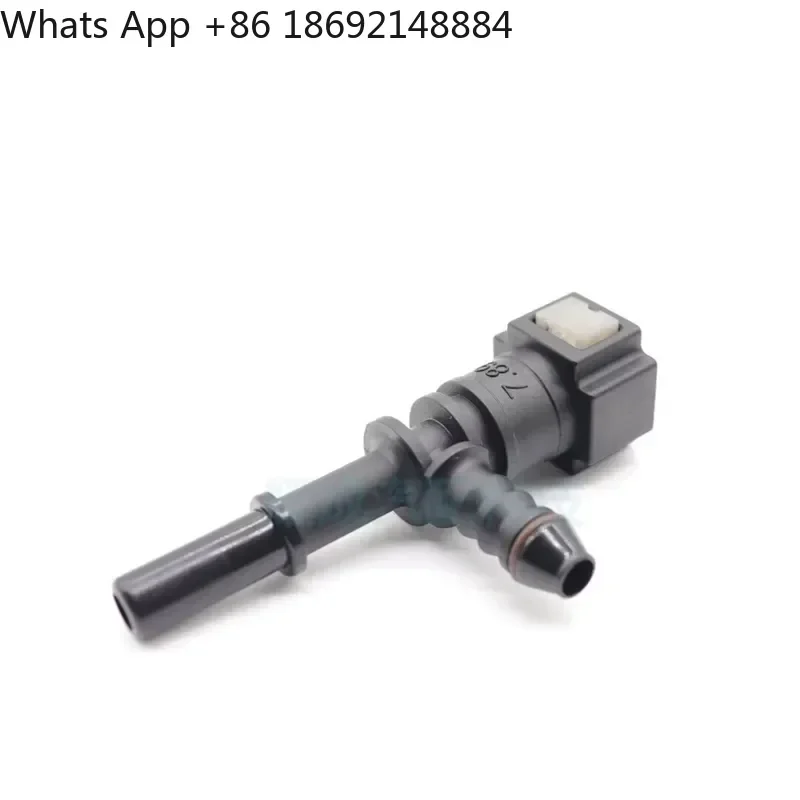 Fuel Pipe Quick Connector for Car and Motorcycle  7.89 mm ID 6 mm Lengthened Plastic Oil Pipe Quick Connection