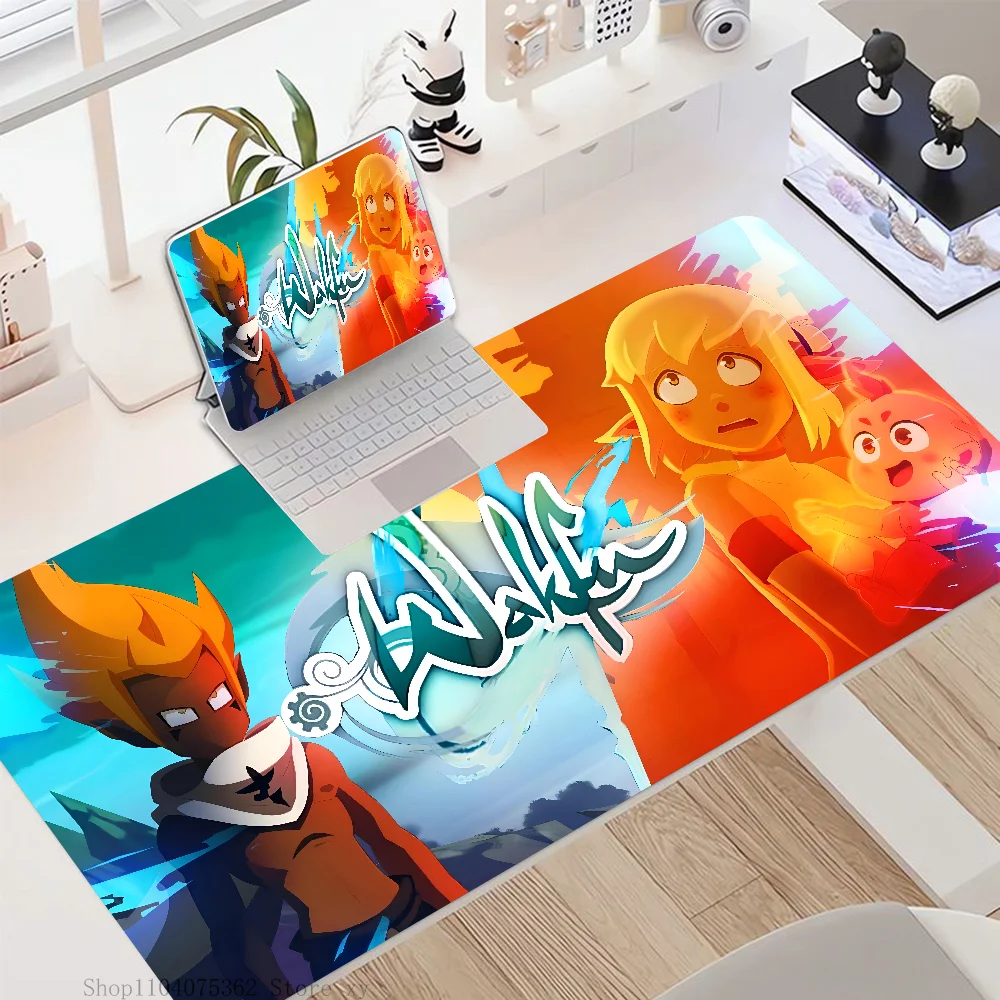 Game W-Wakfu Mousepad Mouse Mat Desk Mat With Pad Gaming Accessories Prime Gaming XXL Keyboard Pad Padding Mat