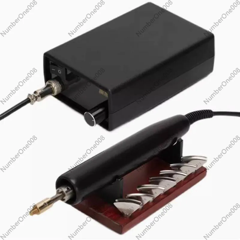 Set Digital Precision Temperature Control Leather Edge Folding, G&C Electric Leather Creasing Machine with 7pcs Head