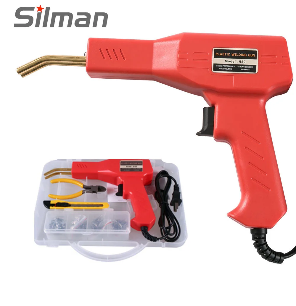 

50W Handy Plastics Welders Garage Tools Hot Staplers Machine Staple PVC Repairing Machine Car Bumper Repairing Welding Tool