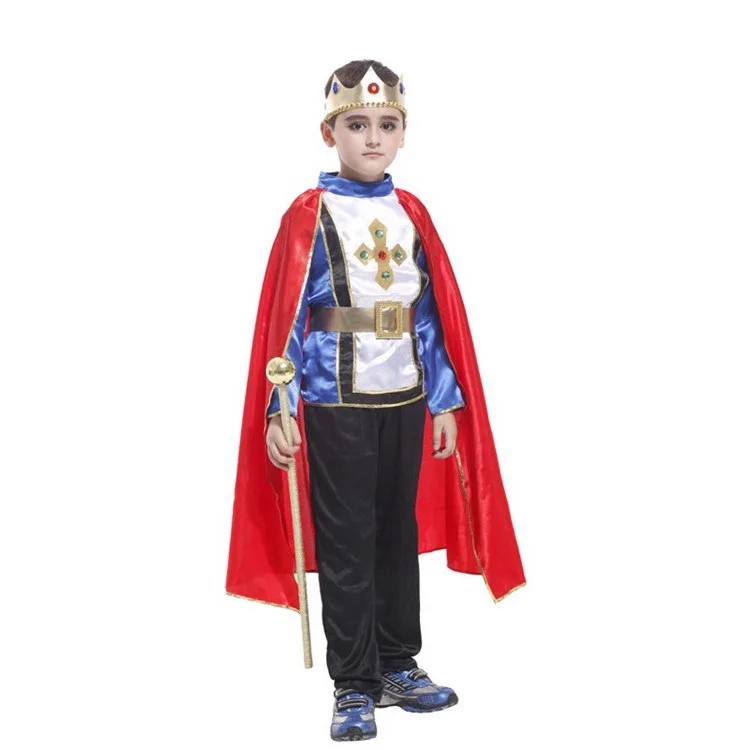 

New Halloween Children's Performance Costume Prince National Dance Performance Makeup Ball Prince Suit Ethnic Costume