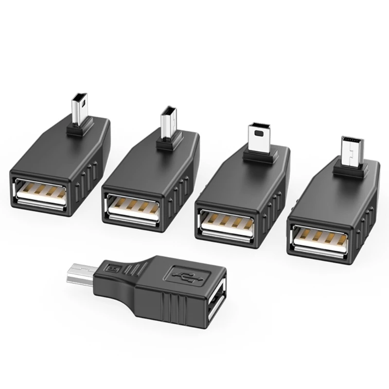 USB 5Pin Male to USB Female Adapter OTG Adapter for Tablets Smartphones and Cameras