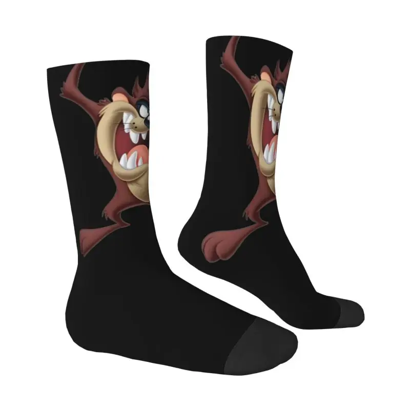 Tasmanian Devil Dress Socks Men Women Warm Fashion Novelty Taz Cartoon Crew Socks