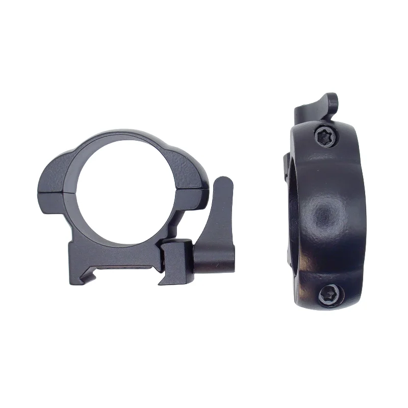 2Pcs/Set Low Profile  Hunting Rifle Scope Steel Mounts Ring for 30mmTube Scopes  21mm Picatinny Rail Tactical Flashlight Mount