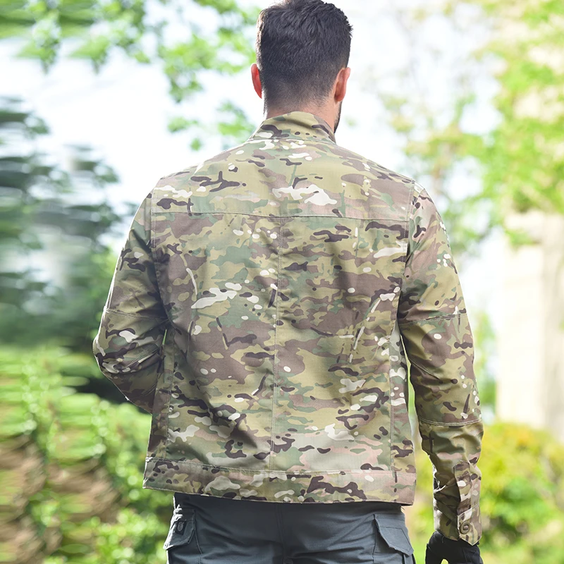 Ropa militar para hombre, chaquetas tácticas informales con cremallera, piloto del ejército, chaqueta Bomber, Airsoft, Camping, prendas de vestir exteriores masculinas